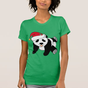 Julpandabjörnen i Santa Hat T-shirt