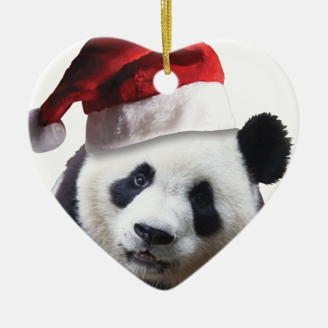 Julpandabjörnen Julgransprydnad Keramik (Framsidan)