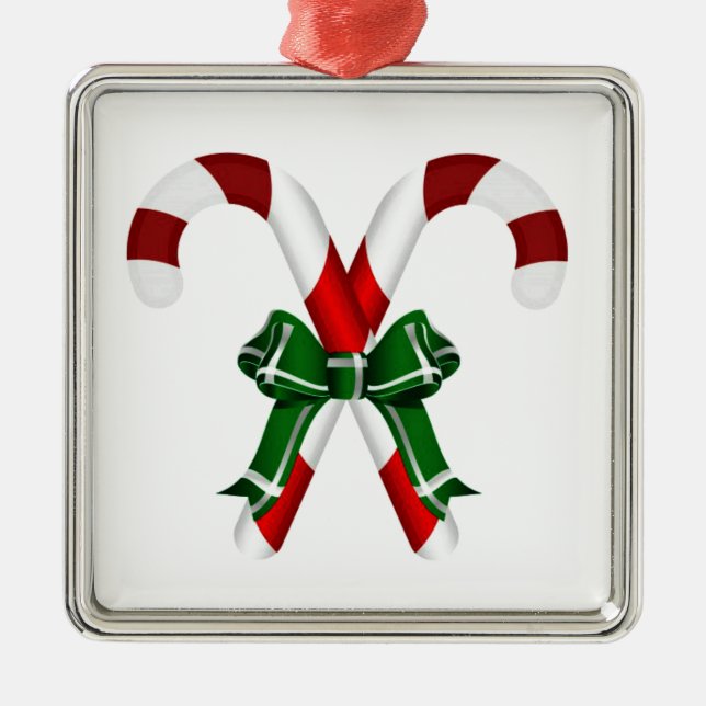 Julpandystick med ben julgransprydnad metall (Framsidan)