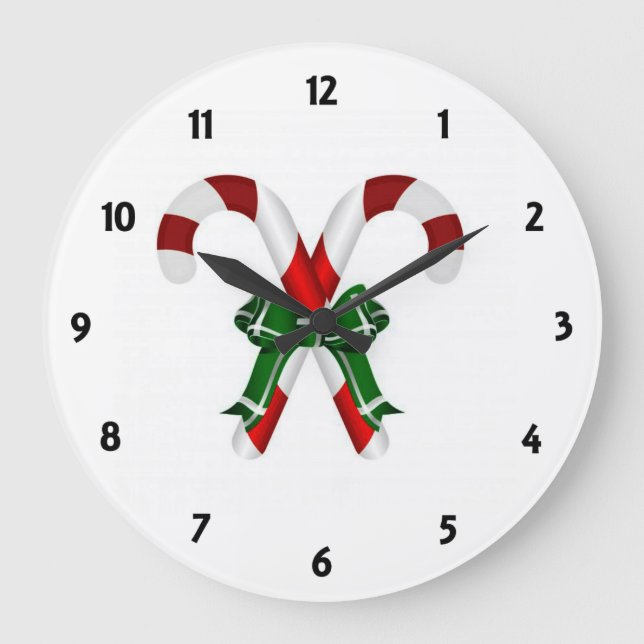 Julpandystick med ben stor klocka (Framsida)