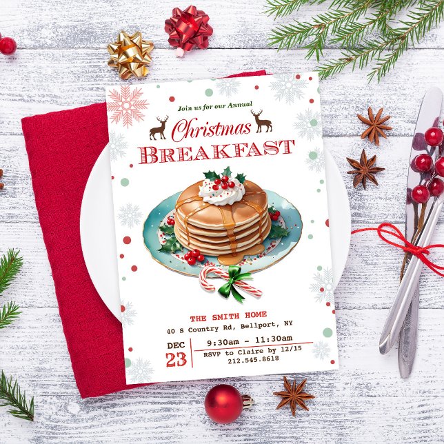 Julpannekakor Inbjudan (Skapare uppladdad)