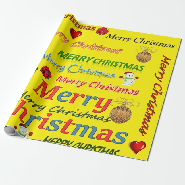 Julpapper God Jul (Utrullad)