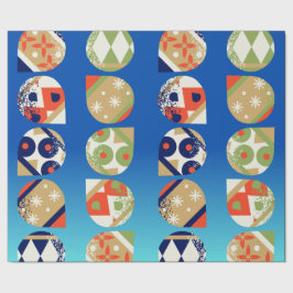 Julpapper Moderna Färgglada Ornament