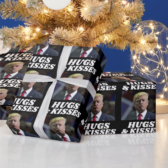 JULPAPPERSKONST MED DONALD TRUMPS PUSSAR PRESENTPAPPER (Helgdagar)