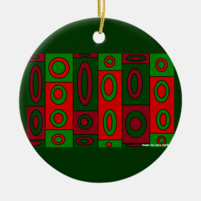 Julpappersprydnad Julgransprydnad Keramik (Framsidan)