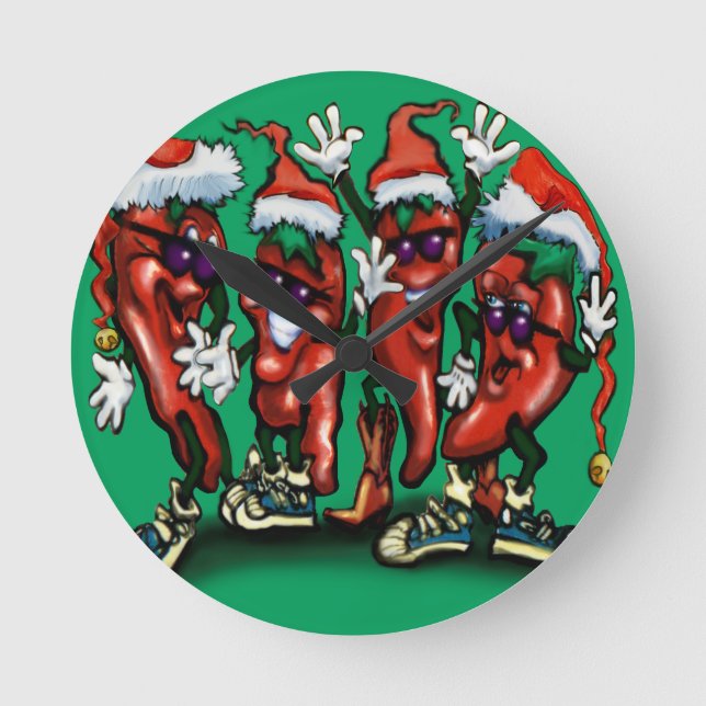 Julpaprika Rund Klocka (Framsida)