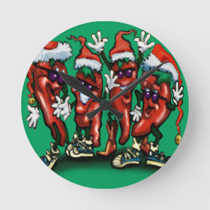 Julpaprika Rund Klocka