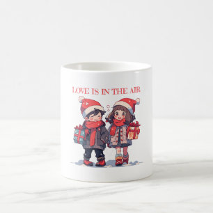 Julpar - Kärlek är i luften Kaffemugg