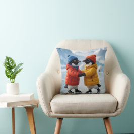 Julpar Penguinpar Isdansande Kudde