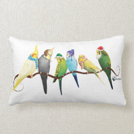 Julparakiter & Cockatiels Lumbarkudde