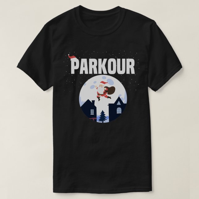julparkour SantaFlies Santa T Shirt (Design framsida)
