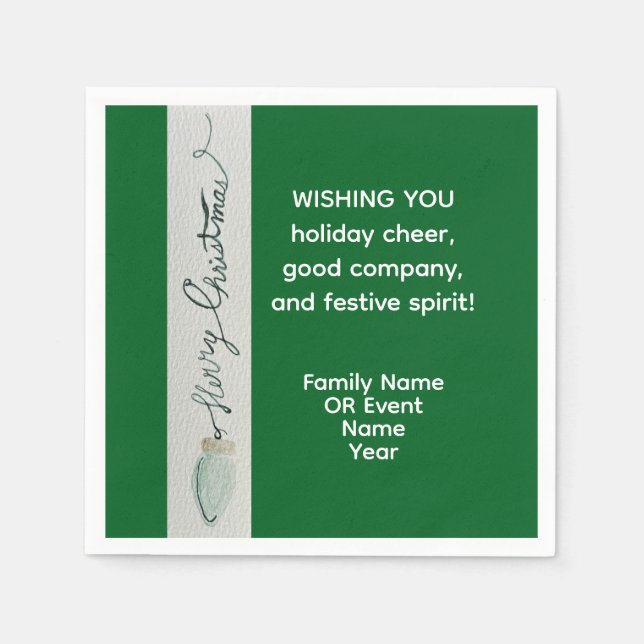 Julpartiets favoriter pappersservett (Framsidan)