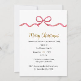 Julpartiets inbjudan, Julafton Inbjudan