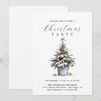 Julpartiets inbjudan Rustic Land