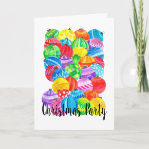 Julpartiets inbjudan , vattenfärgbubblor