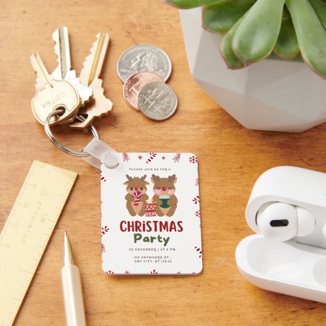 Julparty 25 December Kl 20 Nyckelring (Skrivbord)