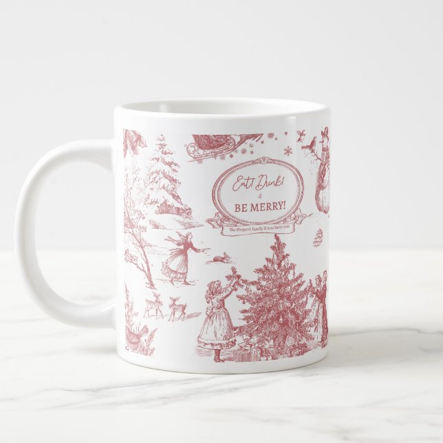 Julparty Chinoiserie Jumbo Mugg (Vänster)