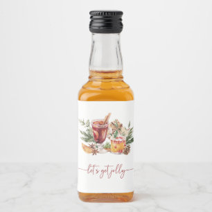 Julparty Etikett för Spritdrycker