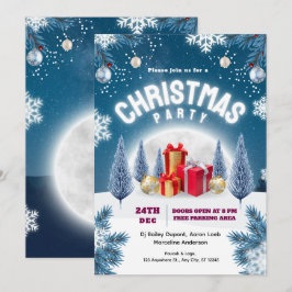 Julparty Evenemangsaffisch Inbjudningar