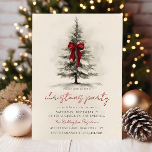 Julparty Festiv Julkrans Inbjudan