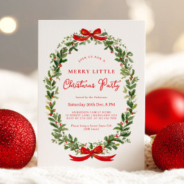 Julparty Festiv Julkransband Inbjudningar