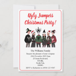 Julparty Fula Jultröjor Xmas Inbjudningar