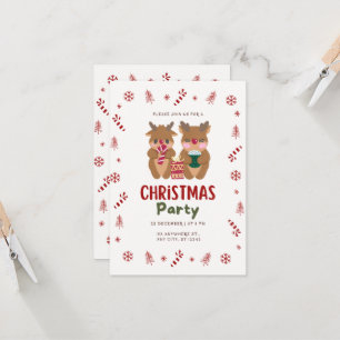 Julparty Gratulationskort Kort