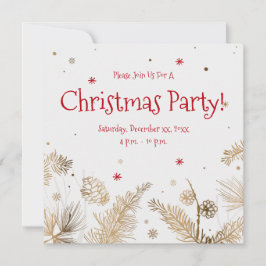 Julparty, Gyllene tallkammar,  Inbjudningar