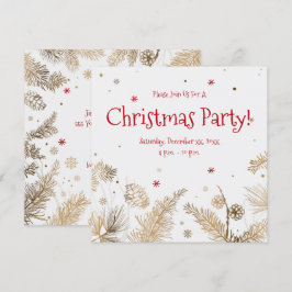Julparty, Gyllene tallkammar, Inbjudningar