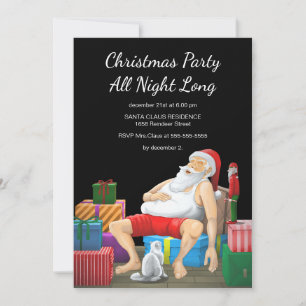 Julparty hela natten lång inbjudningar