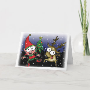 Julparty Helgkort