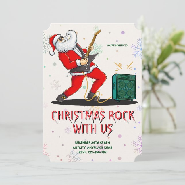 Julparty inbjudan, barn inbjudan (Stående Fram)