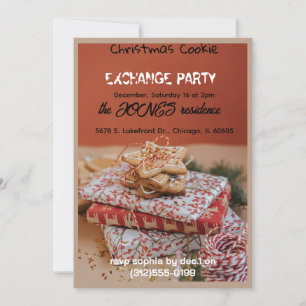 Julparty-inbjudan för Cookie Exchange Inbjudningar