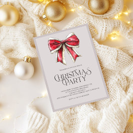 Julparty inbjudan med Santas julbåge