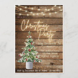 Julparty-inbjudan på bondgård inbjudningar