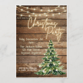 Julparty-inbjudan till bondgård inbjudningar