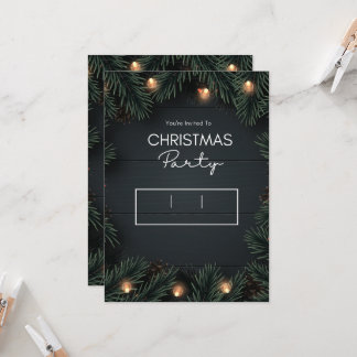 Julparty Invitation för Familjen Inbjudningar
