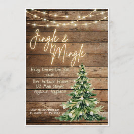 Julparty Invitation för Farmhouse Jingle & Mingle Inbjudningar