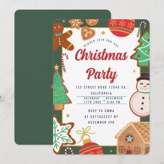 Julparty Invitation Inbjudningar