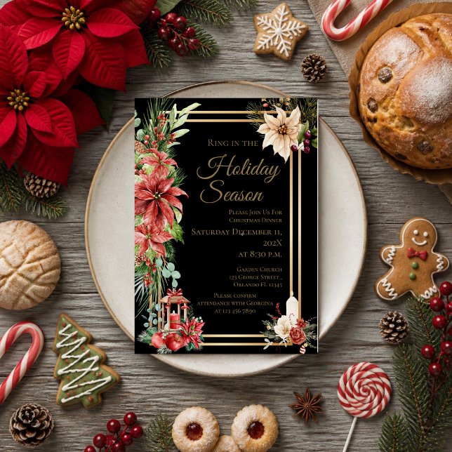 Julparty Invitation Inbjudningar (Skapare uppladdad)