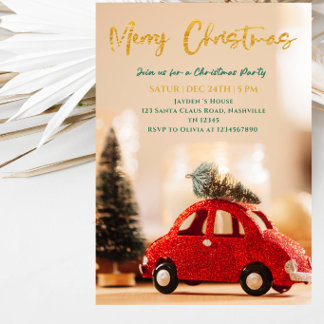 Julparty Invitation Inbjudningar