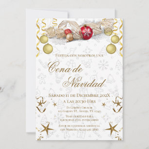 Julparty Invitation Posada Navideña Inbjudningar