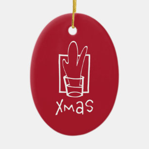 Julparty Julgransprydnad Keramik
