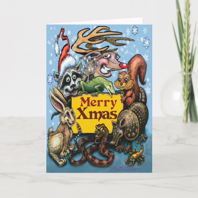 Julparty-kort Kort (Framsida)