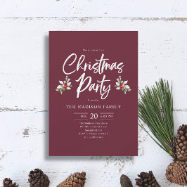 Julparty manus Berry Djupröd Inbjudningar