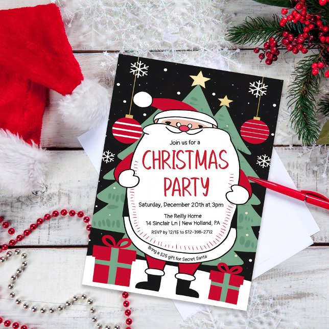 Julparty med Tomte Inbjudan (Skapare uppladdad)
