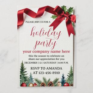 Julparty på jobbet inbjudningar