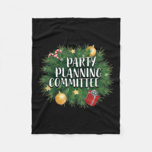 Julparty Planerings T-shirts & Kläder _ Röd Party Fleecefilt