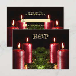 Julparty Röda Ljus Vinterfirande OSA Kort