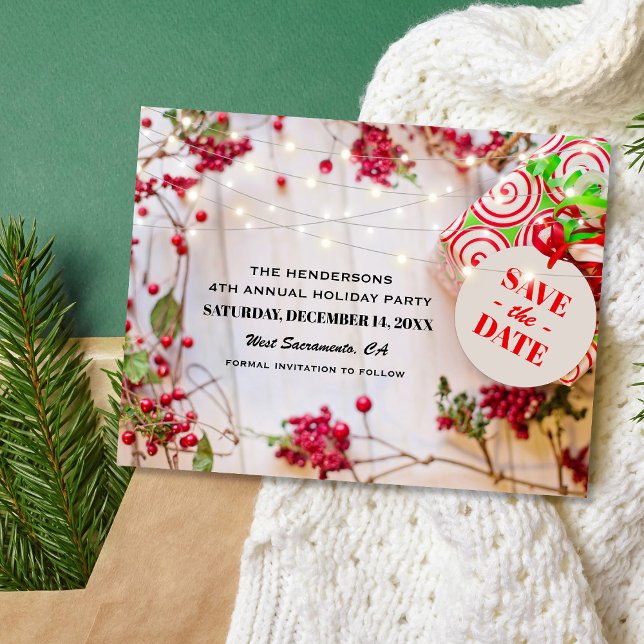 Julparty Spara datum vykort (Skapare uppladdad)